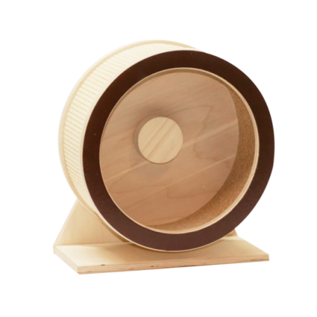 Incredible wooden hamster wheel