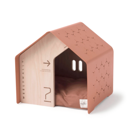 Trendy dog house with pillow