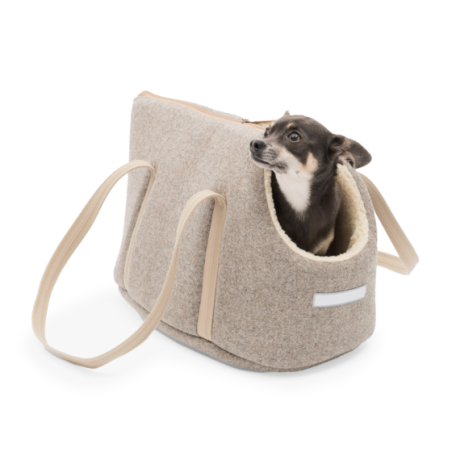 Travel bag for dogs beige 8 kg