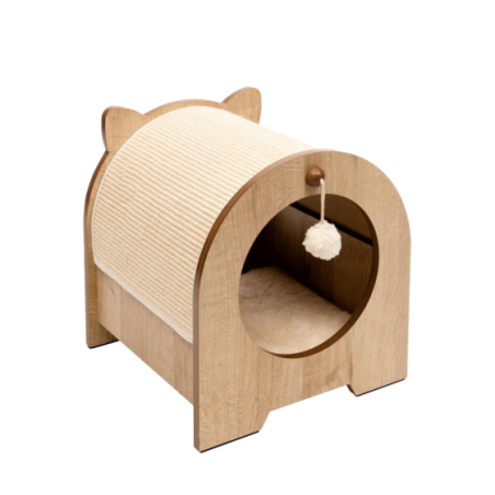 Small Wooden House for Cats